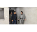 بازدید ریاست دانشگاه  از سایت دستگاه CT آنژیوگرافی